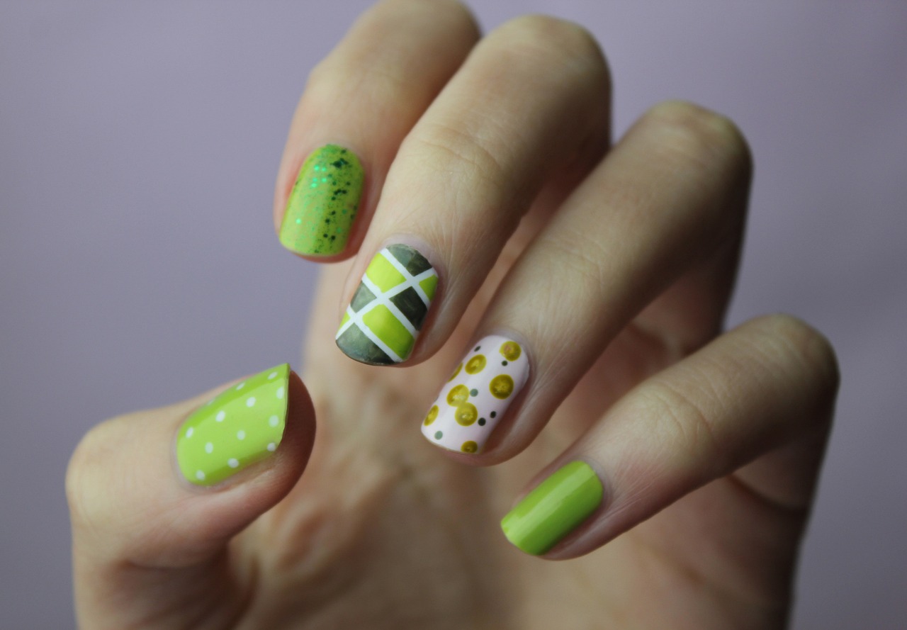 nail art, manicure, nature